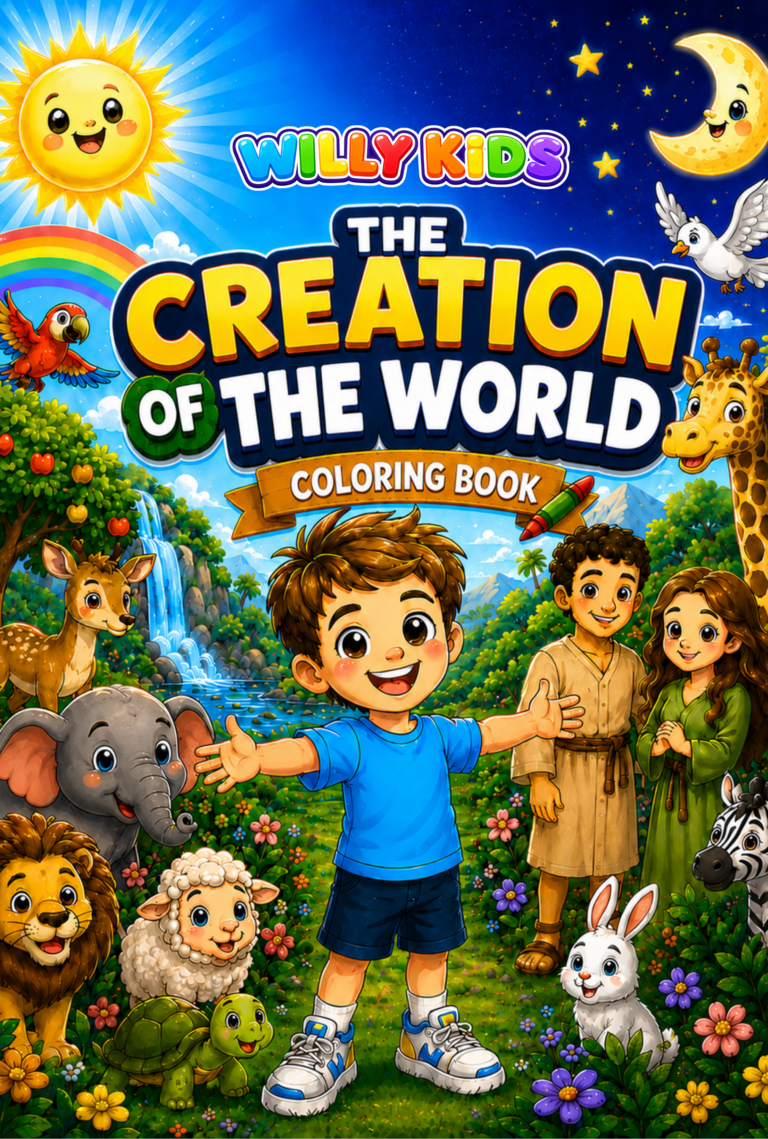 Livro de Colorir - The Creation of the world - Willy Kids